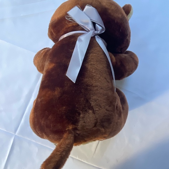 A & B Novelty Co. Inc Vtg Brown Plush Teddy Bear 1982 with tags - Picture 2 of 7